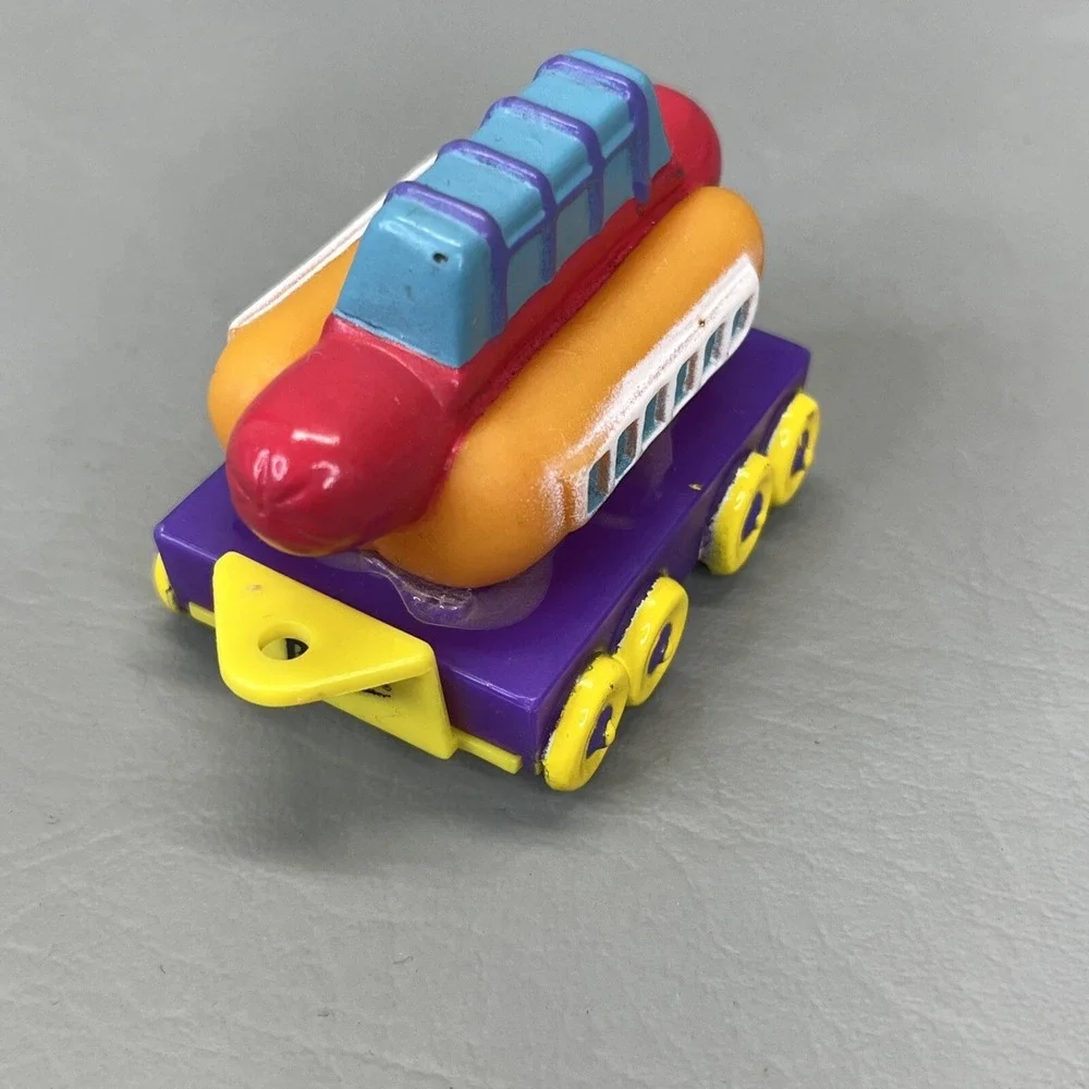 Sonic Drive in 1997 Wacky Pack Toys Chew Chew Train Hotdog Corndog Dr Pepper